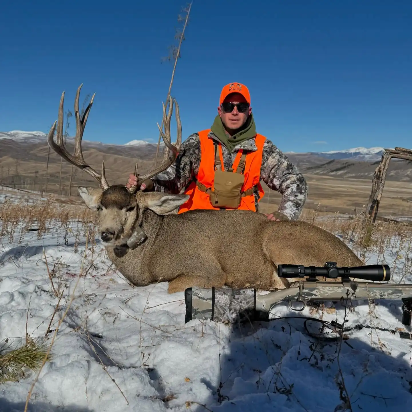 Shawn and his 4th rifle Muley!