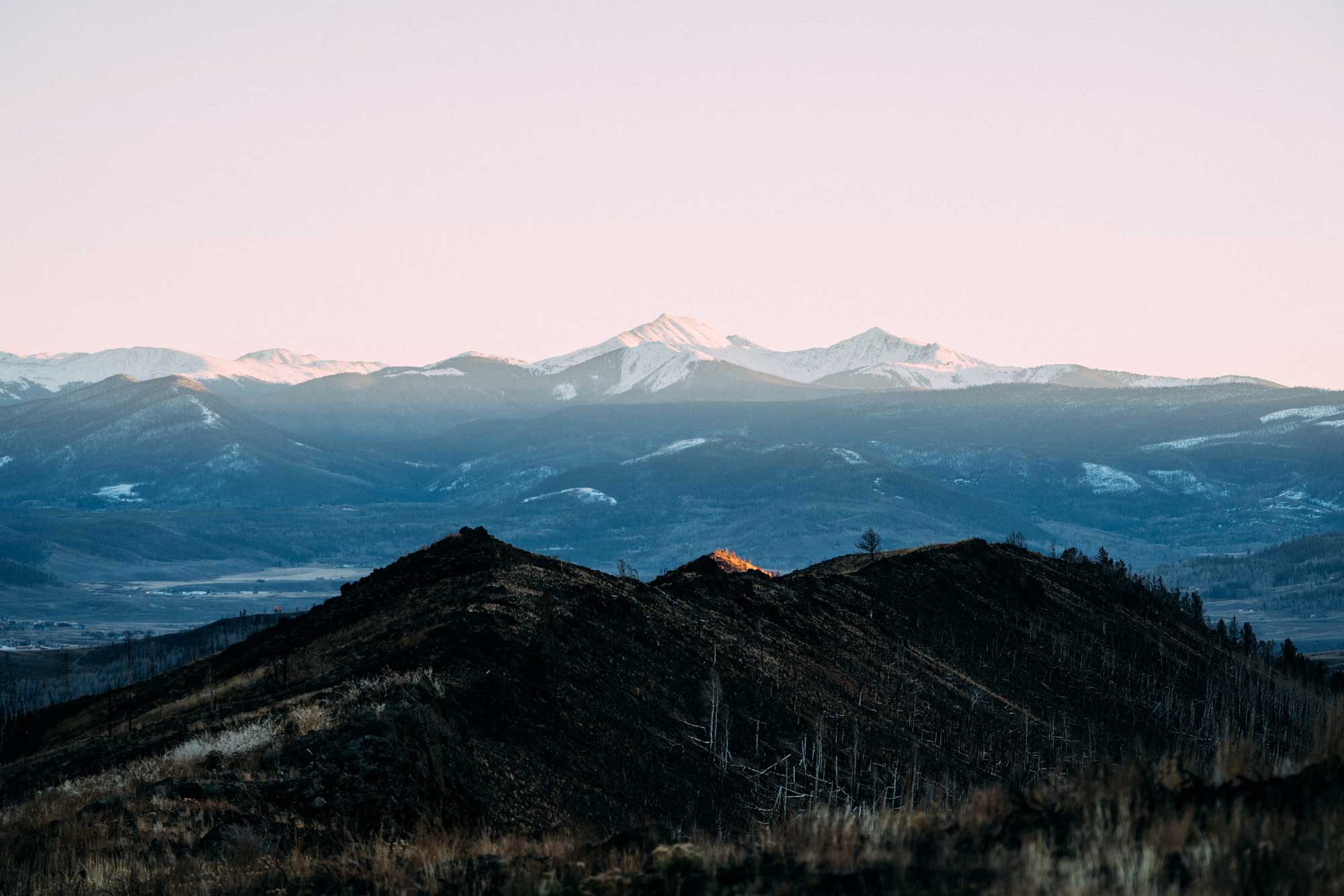 gorgeous view of the Rocky Mountains from 8900 feet above sea level